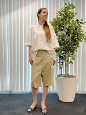 「アイテム（トップス）」を使った、ayakaさん（レディース・170cm）の夏コーディネート