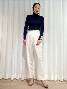 「INED CLARO（イネドクラロ）のアイテム」を使った、ayakaさん（レディース・170cm）の秋コーディネート