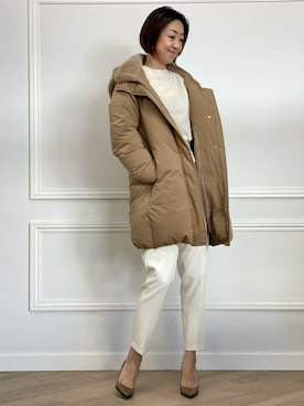 「INED（イネド）のアイテム」を使った、ayakaさん（レディース・170cm）の冬コーディネート