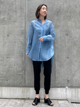 「アイテム（トップス）」を使った、ayakaさん（レディース・170cm）の春コーディネート