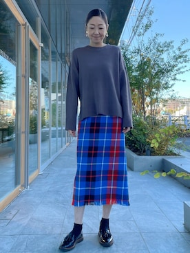 「アイテム（トップス）」を使った、ayakaさん（レディース・170cm）の冬コーディネート