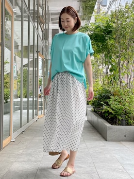 「I.T.'S international（イッツインターナショナル）のアイテム」を使った、ayakaさん（レディース・170cm）の春コーディネート