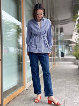 「INED CLARO（イネドクラロ）のアイテム」を使った、ayakaさん（レディース・170cm）の春コーディネート