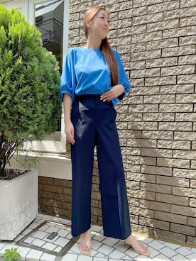 「アイテム（トップス）」を使った、ayakaさん（レディース・170cm）の夏コーディネート