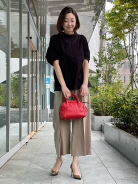 「アイテム（シャツ/ブラウス）」を使った、ayakaさん（レディース・170cm）の春コーディネート