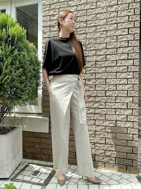 「INED（イネド）のアイテム」を使った、ayakaさん（レディース・170cm）の夏コーディネート