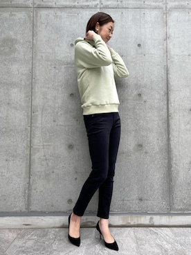 「アイテム（パーカー）」を使った、ayakaさん（レディース・170cm）の春コーディネート