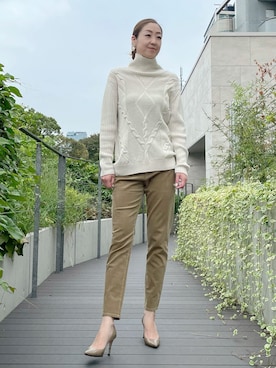 「スリムテーパード」｜ayakaさん（レディース・170cm）の冬コーディネート