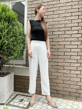 「アイテム（トップス）」を使った、ayakaさん（レディース・170cm）の夏コーディネート