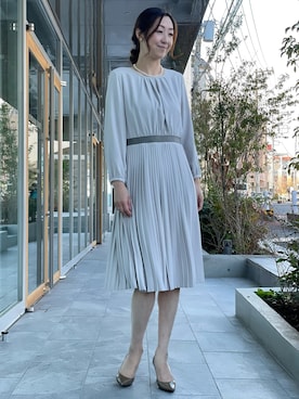 「INED（イネド）のアイテム」を使った、ayakaさん（レディース・170cm）の冬コーディネート