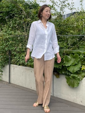 「INED（イネド）のアイテム」を使った、ayakaさん（レディース・170cm）の夏コーディネート