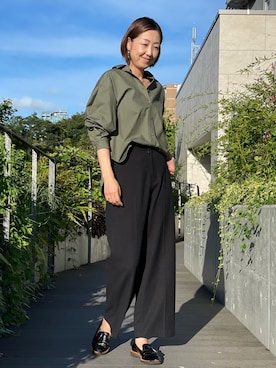 「I.T.'S international（イッツインターナショナル）のアイテム」を使った、ayakaさん（レディース・170cm）の秋コーディネート
