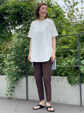 「INED（イネド）のアイテム」を使った、ayakaさん（レディース・170cm）の夏コーディネート