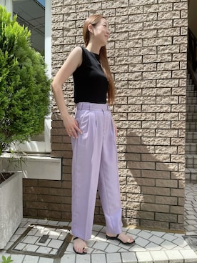 「アイテム（トップス）」を使った、ayakaさん（レディース・170cm）の夏コーディネート