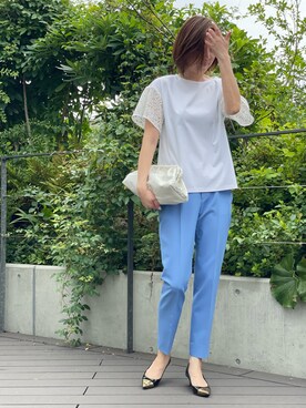 「INED（イネド）のアイテム」を使った、ayakaさん（レディース・170cm）の夏コーディネート