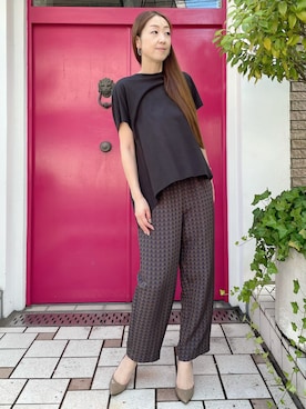 「アイテム（Tシャツ/カットソー）」を使った、ayakaさん（レディース・170cm）の夏コーディネート