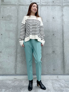 「アイテム（トップス）」を使った、ayakaさん（レディース・170cm）の秋コーディネート