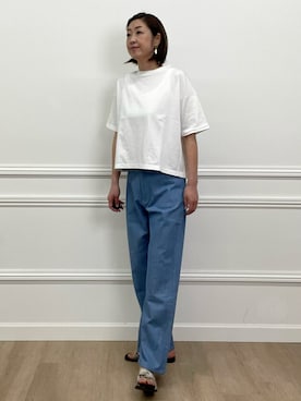 「シロＴ」｜ayakaさん（レディース・170cm）の春コーディネート