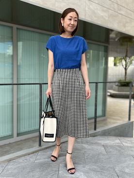 「INED CLARO（イネドクラロ）のアイテム」を使った、ayakaさん（レディース・170cm）の春コーディネート