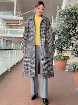 「アイテム（ダウンジャケット/コート）」を使った、ayakaさん（レディース・170cm）の冬コーディネート