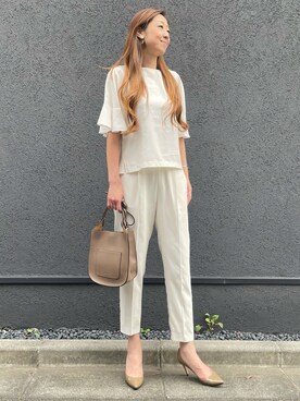 「セットアップ　着回し」｜ayakaさん（レディース・170cm）の夏コーディネート