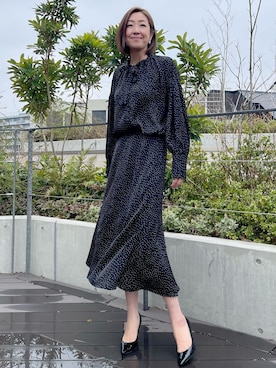 「INED CLARO（イネドクラロ）のアイテム」を使った、ayakaさん（レディース・170cm）の春コーディネート