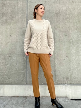 「アイテム（トップス）」を使った、ayakaさん（レディース・170cm）の秋コーディネート