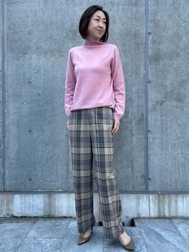 「INED（イネド）のアイテム」を使った、ayakaさん（レディース・170cm）の冬コーディネート