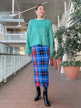 「アイテム（トップス）」を使った、ayakaさん（レディース・170cm）の冬コーディネート