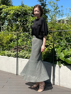 「INED（イネド）のアイテム」を使った、ayakaさん（レディース・170cm）の夏コーディネート