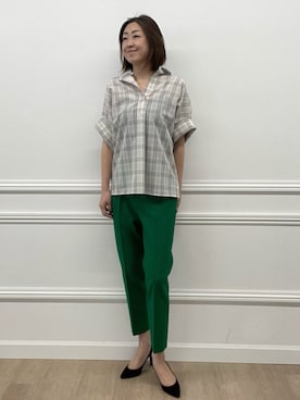 「I.T.'S international（イッツインターナショナル）のアイテム」を使った、ayakaさん（レディース・170cm）の春コーディネート
