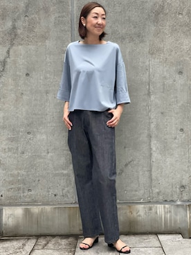 「I.T.'S international（イッツインターナショナル）のアイテム」を使った、ayakaさん（レディース・170cm）の夏コーディネート