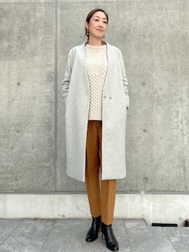 「アイテム（トップス）」を使った、ayakaさん（レディース・170cm）の秋コーディネート