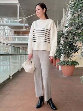 「アイテム（トップス）」を使った、ayakaさん（レディース・170cm）の冬コーディネート