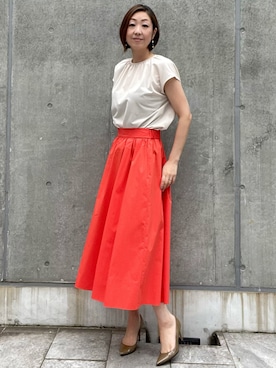 「INED（イネド）のアイテム」を使った、ayakaさん（レディース・170cm）の夏コーディネート