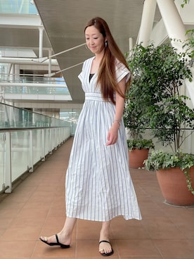 「INED（イネド）のアイテム」を使った、ayakaさん（レディース・170cm）の夏コーディネート