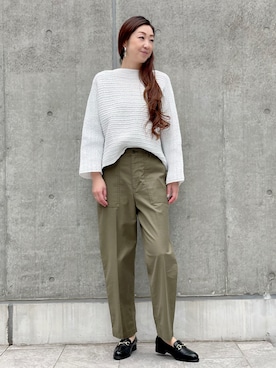 「アイテム（トップス）」を使った、ayakaさん（レディース・170cm）の春コーディネート