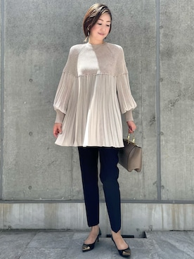 「INED（イネド）のアイテム」を使った、ayakaさん（レディース・170cm）の秋コーディネート