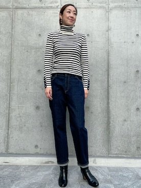 「アイテム（ニット/セーター）」を使った、ayakaさん（レディース・170cm）の秋コーディネート