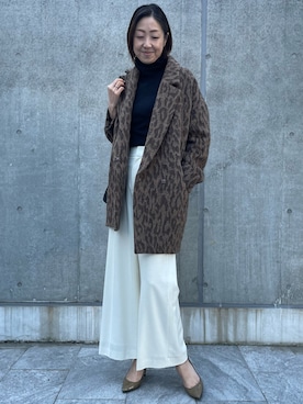 「おでかけコーデ」｜「アイテム（チェスターコート）」を使った、ayakaさん（レディース・170cm）の冬コーディネート