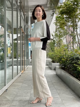 「INED（イネド）のアイテム」を使った、ayakaさん（レディース・170cm）の春コーディネート