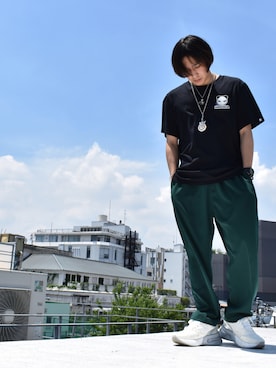 「HIPANDA（ハイパンダ）のアイテム」を使った、SHUNさん（メンズ・170cm）の夏コーディネート