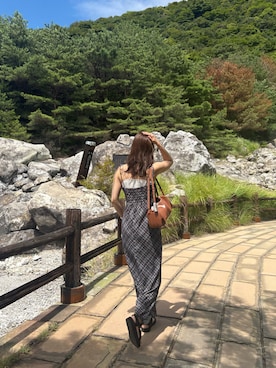 「アイテム（ワンピース/ドレス）」を使った、まるさん（レディース・158cm）の秋コーディネート