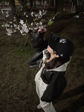 「アイテム（ブルゾン）」を使った、まるさん（レディース・158cm）の秋コーディネート