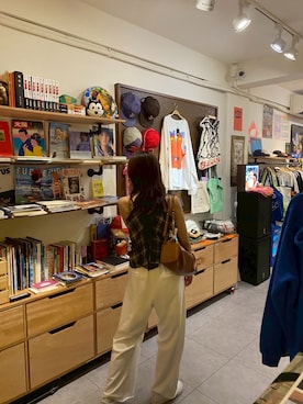 「アイテム（スウェットパンツ）」を使った、まるさん（レディース・158cm）の秋コーディネート