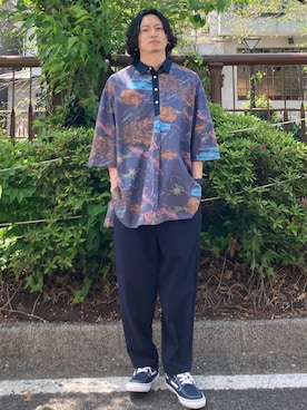 「FRAPBOIS」｜「アイテム（その他シューズ）」を使った、kamadaさん（メンズ・169cm）の春コーディネート