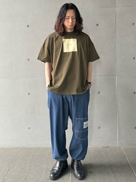 「Lee」｜「アイテム（パンツ）」を使った、kamadaさん（メンズ・169cm）の夏コーディネート