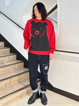 「FRAPBOIS」｜「アイテム（スウェット）」を使った、kamadaさん（メンズ・169cm）の春コーディネート