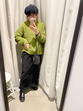 「Three Four Time（ｽﾘｰﾌｫｰﾀｲﾑ）のアイテム」を使った、Fumioさん（レディース・157cm）の秋コーディネート