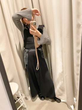 「Three Four Time（ｽﾘｰﾌｫｰﾀｲﾑ）のアイテム（財布/小物）」を使った、Fumioさん（レディース・157cm）の冬コーディネート